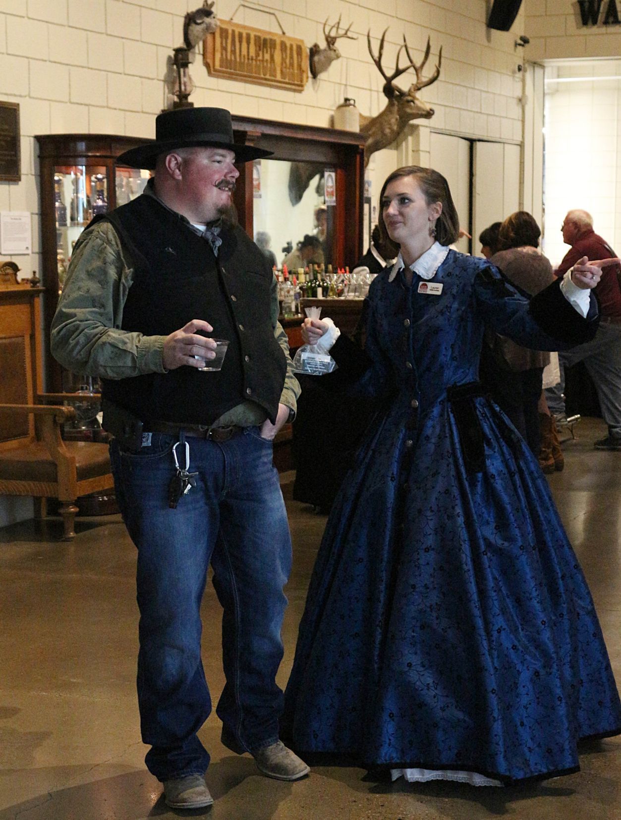 Hoopskirts and cowboys hats